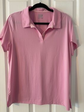 32 Degrees Pink Women's Short Sleeve Polo Shirt